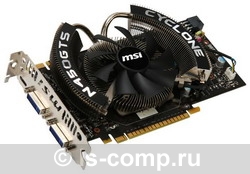   MSI GeForce GTS 450 783Mhz PCI-E 2.0 1024Mb 3608Mhz 128 bit 2xDVI Mini-HDMI HDCP Cyclone (N450GTS Cyclone 1GD5)  2