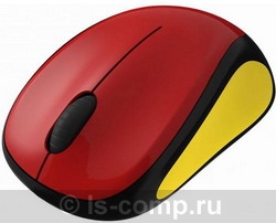   Logitech Wireless Mouse M235 Black-Yellow-Red USB (910-004106)  2