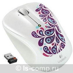   Logitech Wireless Mouse M325 White Paisley White USB (910-003021)  2