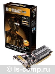   Zotac GeForce 210 520Mhz PCI-E 2.0 512Mb 667Mhz 64 bit DVI HDMI HDCP (ZT-20306-10L)  3