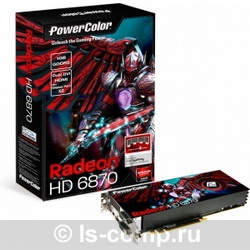   PowerColor Radeon HD 6870 900 Mhz PCI-E 2.1 1024 Mb 4200 Mhz 256 bit 2xDVI HDMI HDCP (AX6870 1GBD5-M2DH)  3