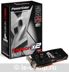   PowerColor Radeon HD 6870 900Mhz PCI-E 2.1 2048Mb 4200Mhz 512 bit 2xDVI HDMI HDCP (AX6870X2 2GBD5-2DHG)  2