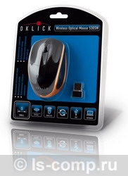   Oklick 530SW Wireless Optical Mouse Black-Orange USB (530SW Black/Orange)  2