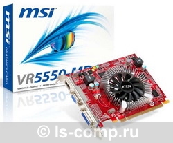   MSI Radeon HD 5550 550 Mhz PCI-E 2.1 1024 Mb 800 Mhz 128 bit DVI HDMI HDCP (VR5550-MD1G)  2