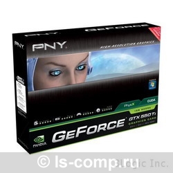   PNY GeForce GTX 550 Ti 900Mhz PCI-E 2.0 1024Mb 4100Mhz 192 bit 2xDVI Mini-HDMI HDCP (GMGX55TN2H1IZPB)  2