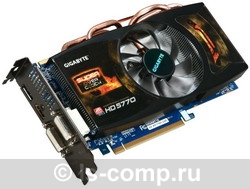   Gigabyte Radeon HD 5770 900 Mhz PCI-E 2.1 1024 Mb 4800 Mhz 128 bit 2xDVI HDMI HDCP (GV-R577SO-1GD)  2