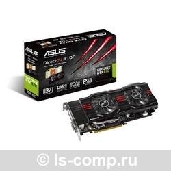   Asus GeForce GTX 670 1058Mhz PCI-E 3.0 2048Mb 6008Mhz 256 bit 2xDVI HDMI HDCP (GTX670-DC2T-2GD5)  3