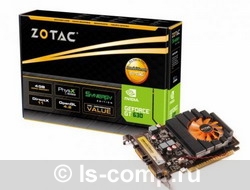   Zotac GeForce GT 630 810Mhz PCI-E 2.0 4096Mb 1066Mhz 128 bit 2xDVI Mini-HDMI HDCP (ZT-60405-10L)  2