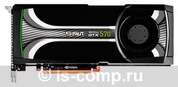   Palit GeForce GTX 570 732Mhz PCI-E 2.0 1280Mb 3800Mhz 320 bit 2xDVI Mini-HDMI HDCP (NE5TX570F10DA)  1