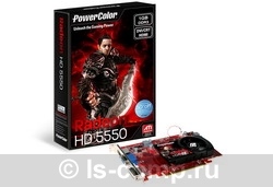   PowerColor Radeon HD 5550 550 Mhz PCI-E 2.1 1024 Mb 780 Mhz 128 bit DVI HDMI HDCP (AX5550 1GBK3-H)  2