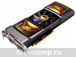   Palit GeForce GTX 590 607Mhz PCI-E 2.0 3072Mb 3414Mhz 768 bit 3xDVI HDCP (NE5X590012F7-P1020F)  2