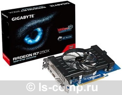   Gigabyte Radeon R7 250X 1050Mhz PCI-E 3.0 1024Mb 4500Mhz 128 bit DVI HDMI HDCP (GV-R725XOC-1GD)  2