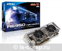   MSI Radeon HD 6950 800Mhz PCI-E 2.1 2048Mb 5000Mhz 256 bit 2xDVI HDMI HDCP Twin Frozr II (R6950 TWINFROZR II)  4