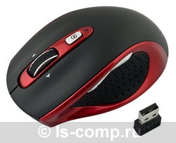   Oklick 404 SW Wireless Laser Mouse Red-Black USB (404SW red/black)  3