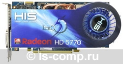   HIS Radeon HD 5770 850 Mhz PCI-E 2.1 1024 Mb 4800 Mhz 128 bit 2xDVI HDMI HDCP (H577Q1GD)  1