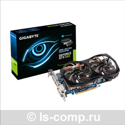   Gigabyte GeForce GTX 660 980Mhz PCI-E 3.0 2048Mb 6008Mhz 192 bit 2xDVI HDMI HDCP (GV-N660WF2-2GD)  2