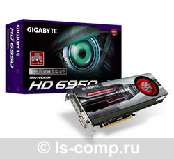   Gigabyte Radeon HD 6950 800Mhz PCI-E 2.1 2048Mb 5000Mhz 256 bit 2xDVI HDMI HDCP (GV-R695D5-2GD-B)  2