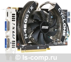   MSI GeForce GTX 460 725 Mhz PCI-E 2.0 768 Mb 3600 Mhz 192 bit 2xDVI Mini-HDMI HDCP (N460GTX Cyclone 768D5/OC)  1