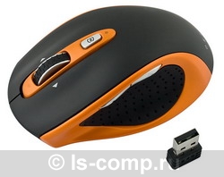   Oklick 404 SW Wireless Laser Mouse Black-Orange USB (404SW black/orange)  3