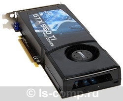   MSI GeForce GTX 560 Ti 448 732Mhz PCI-E 2.0 1280Mb 3800Mhz 320 bit 2xDVI Mini-HDMI HDCP (N560GTX-Ti-448-12D5)  3