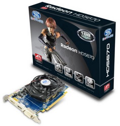  Sapphire Radeon HD 5670 775 Mhz PCI-E 2.1 1024 Mb 4000 Mhz 128 bit DVI HDMI HDCP