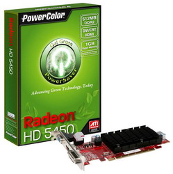  PowerColor Go! Green HD5450 512MB DDR2 HDMI