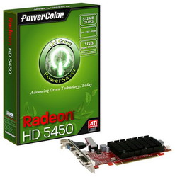  PowerColor Go! Green HD5450 512MB DDR3 HDMI