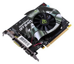  XFX GeForce GT 240 550 Mhz PCI-E 2.0 512 Mb 3400 Mhz 128 bit DVI HDMI HDCP