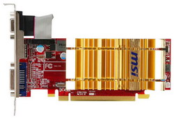  MSI Radeon HD 4350 600 Mhz PCI-E 2.0 1024 Mb 1000 Mhz 64 bit DVI HDMI HDCP