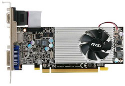  MSI Radeon HD 5570 650 Mhz PCI-E 2.1 1024 Mb 1600 Mhz 128 bit DVI HDMI HDCP