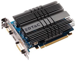  Zotac GeForce GT 220 625 Mhz PCI-E 2.0 1024 Mb 800 Mhz 128 bit DVI HDMI HDCP Silent