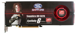  Sapphire HD5870 2GB GDDR5 PCIE (Eyefinity 6 Edition)