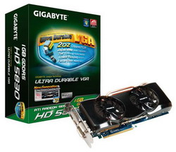  Gigabyte Radeon HD 5830 800 Mhz PCI-E 2.1 1024 Mb 4000 Mhz 256 bit 2xDVI HDMI HDCP