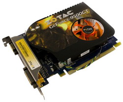  Zotac GeForce 9500 GT 550 Mhz PCI-E 2.0 1024 Mb 800 Mhz 128 bit DVI HDMI HDCP