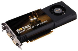  Zotac GeForce GTX 285 648 Mhz PCI-E 2.0 1024 Mb 2484 Mhz 512 bit 2xDVI HDCP