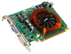  MSI GeForce GT 220 625 Mhz PCI-E 2.0 1024 Mb 810 Mhz 128 bit DVI HDMI HDCP Sli