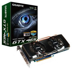  Gigabyte GeForce GTX 465 650 Mhz PCI-E 2.0 1024 Mb 3000 Mhz 256 bit 2xDVI Mini-HDMI HDCP