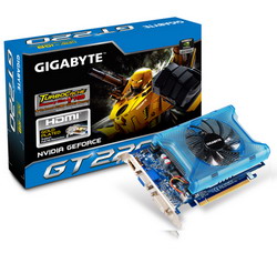  Gigabyte GeForce GT 220 680 Mhz PCI-E 2.0 1024 Mb 2000 Mhz 128 bit DVI HDMI HDCP