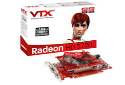  VTX3D Radeon HD 5770 850 Mhz PCI-E 2.1 1024 Mb 4800 Mhz 128 bit DVI HDMI HDCP