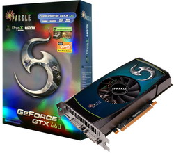  Sparkle GeForce GTX 460 675 Mhz PCI-E 2.0 768 Mb 3600 Mhz 192 bit 2xDVI Mini-HDMI HDCP