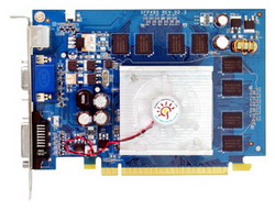  Sparkle GeForce 9400 GT 550 Mhz PCI-E 2.0 512 Mb 800 Mhz 128 bit DVI TV HDCP YPrPb