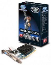  Sapphire HD 5450 512MB DDR2 PCIE HDMI