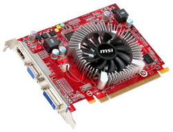  MSI Radeon HD 5550 550 Mhz PCI-E 2.1 1024 Mb 800 Mhz 128 bit DVI HDMI HDCP