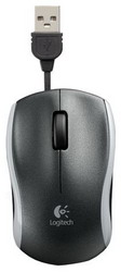  Logitech Mouse M125 Black-Silver USB