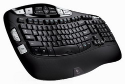  Logitech Wireless Keyboard K350 Black USB