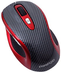  Prestigio L size mouse PJ-MSL3W Carbon-Red USB