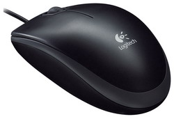  Logitech B110 Optical Mouse USB Black