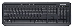  Microsoft Wired Keyboard 600 Black USB