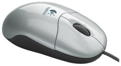  Logitech Pilot Optical Mouse Silver USB/PS2