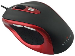  Oklick 404 M Optical Mouse Red-Black USB